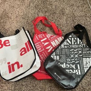 3 Lululemon Reusable  Bags!
